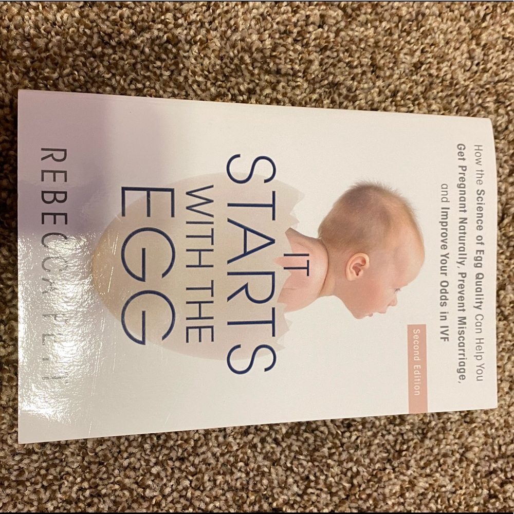 It starts with the egg book. Paperback. Like new condition.